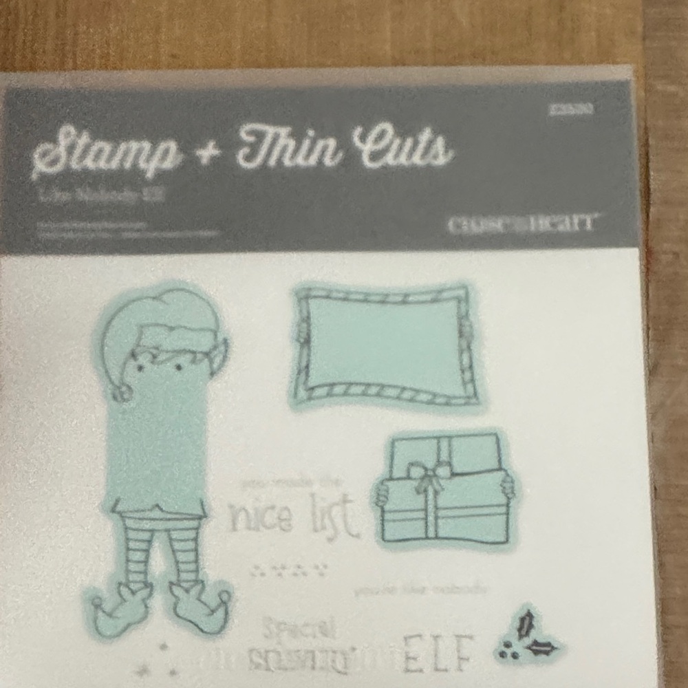 Close To My Heart Craft Stamp/Die Set with Gold Anniversary Accent